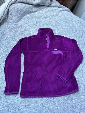 Patagonia Purple Pullover Fleece Hoodie